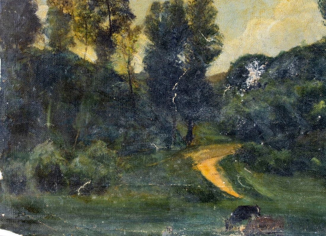 Artwork by John Worthington Mansfield, Forest Landscape, Made of oil on canvas