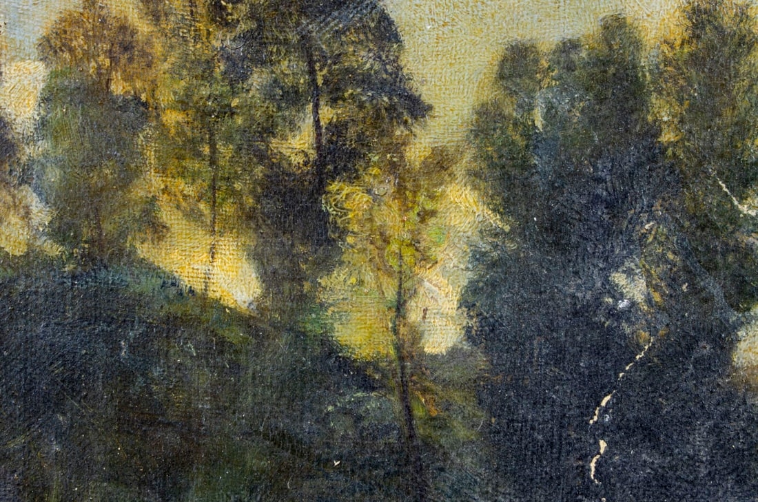 Artwork by John Worthington Mansfield, Forest Landscape, Made of oil on canvas