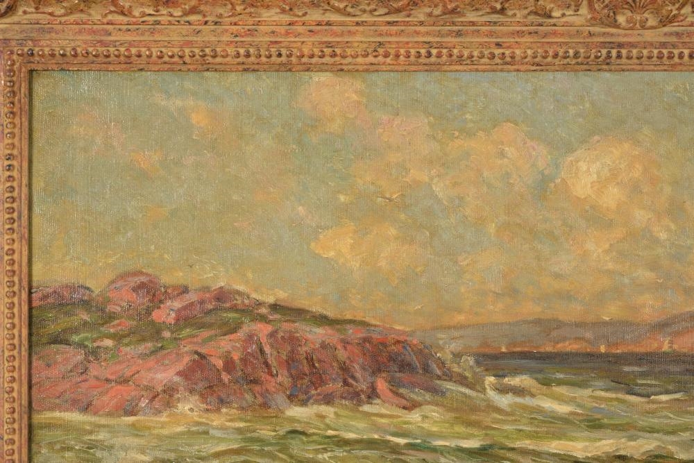 Artwork by Emil Biorn, Large seascape coastal inlet painting, Made of Oil on canvas