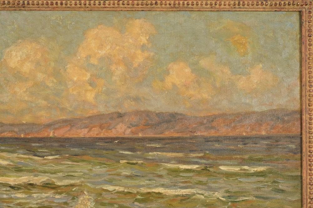 Artwork by Emil Biorn, Large seascape coastal inlet painting, Made of Oil on canvas