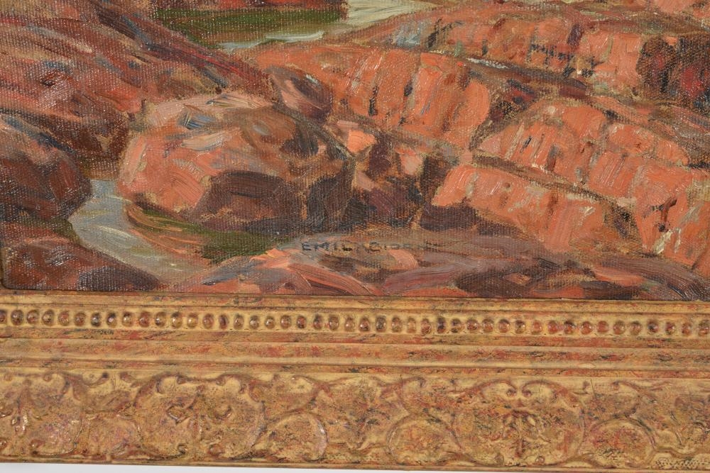 Artwork by Emil Biorn, Large seascape coastal inlet painting, Made of Oil on canvas