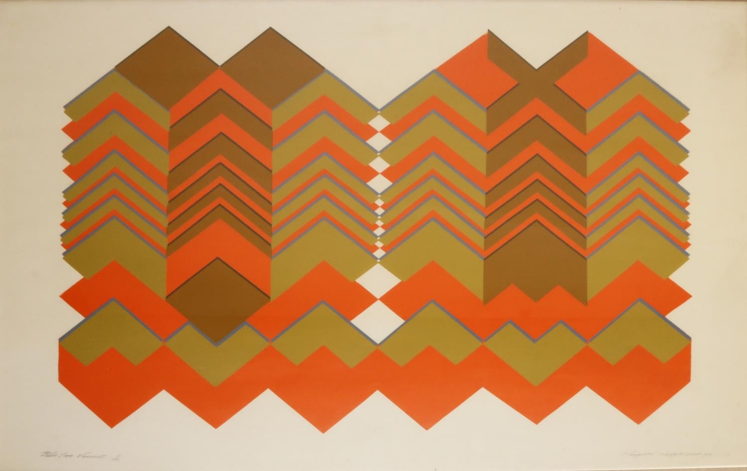 Artwork by Marigold Hodgkinson, Blue Line Variant, Made of limited edition silkscreen