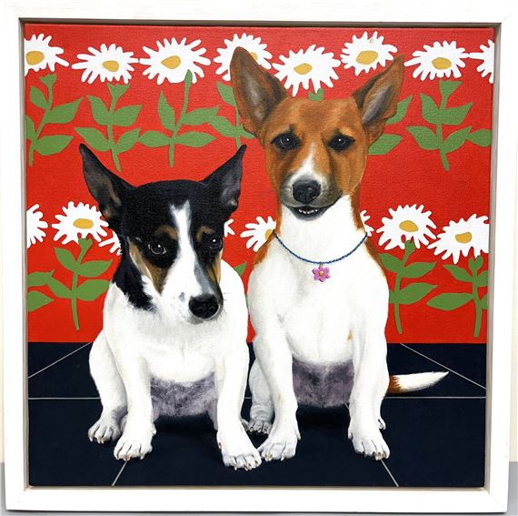 Two Jack Russels by Paula Zimmerman