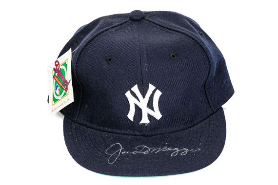 Joe Dimaggio Autographed New York Yankees Hat - Joe Dimaggio