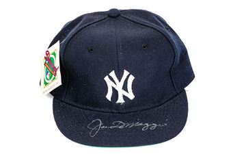Joe Dimaggio Autographed New York Yankees Hat - Joe Dimaggio
