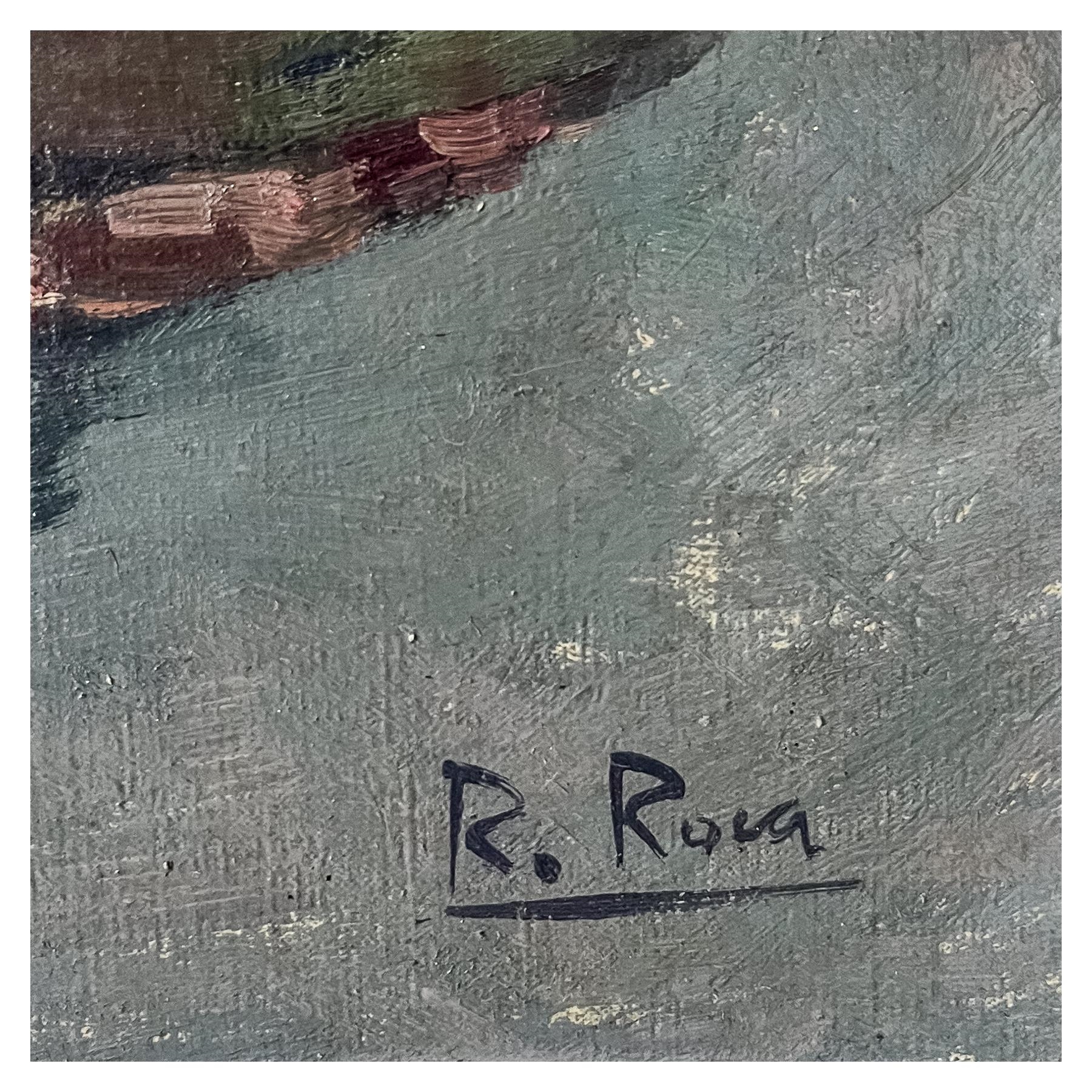 Raimon Roca Ricart | Bodegón de manzanas y botella | MutualArt