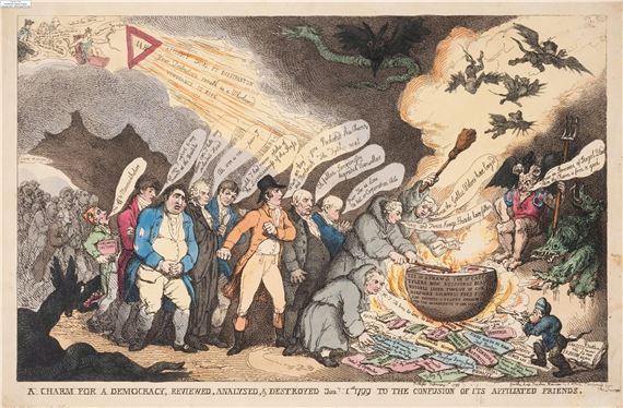 Thomas Rowlandson | Collection of 20 Georgian satirical prints (19th ...