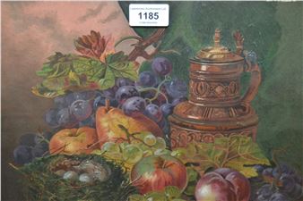 Still life of fruit and a jug - Alfred Wren