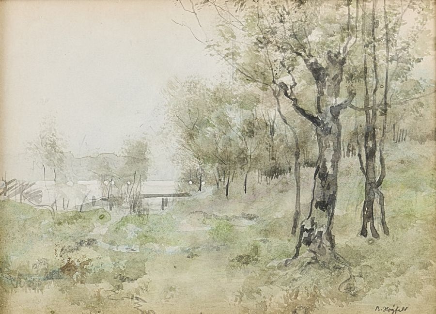 Artwork by Robert Högfeldt, Landscape, Made of Watercolour