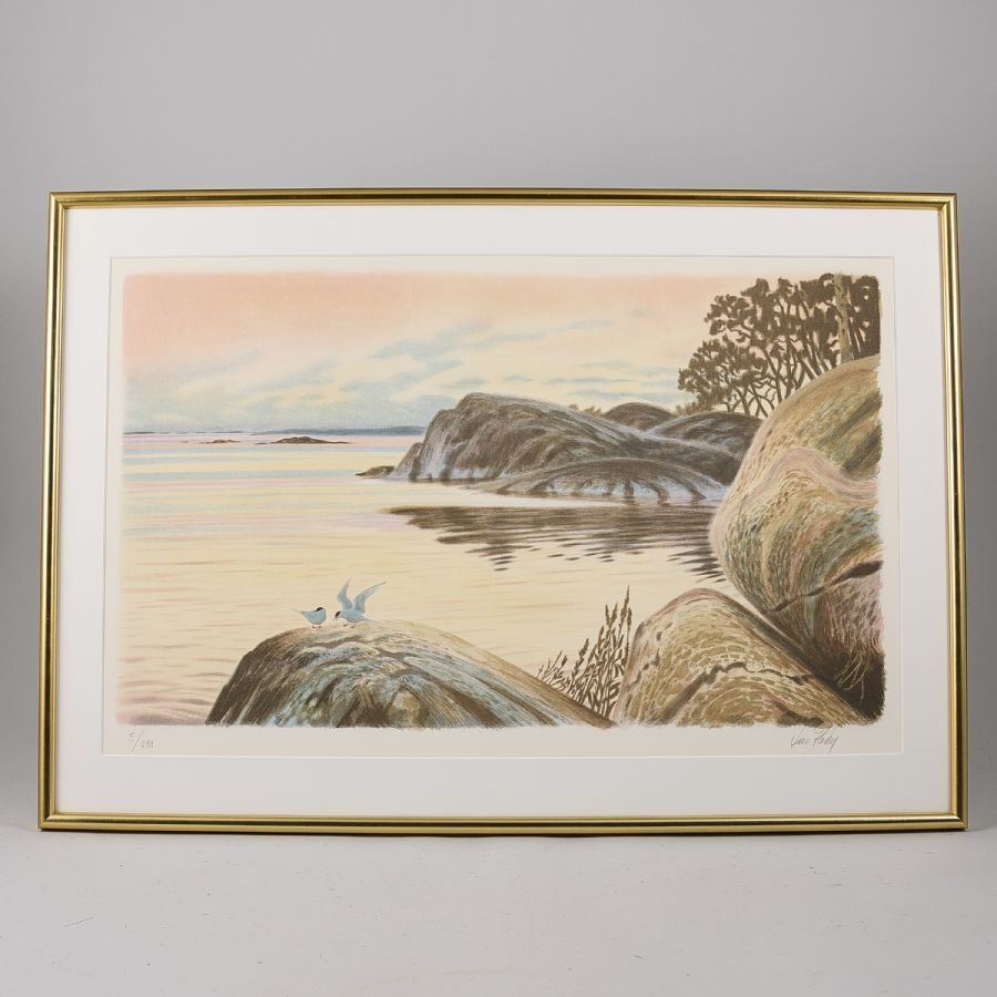 Artwork by Lars Holm, Archipelago, Made of Lithograph in colors