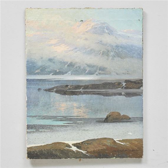 Bland Wassijaurs fjällsjöar, Lappland by Olof Walfrid Nilsson, 1918