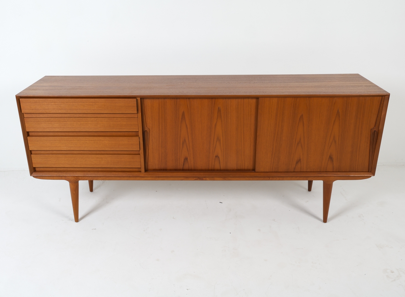 Artwork by Omann Jun, OMANN JUN MODEL18 DANISH TEAK SIDEBOARD C. 1960S, Made of TEAK