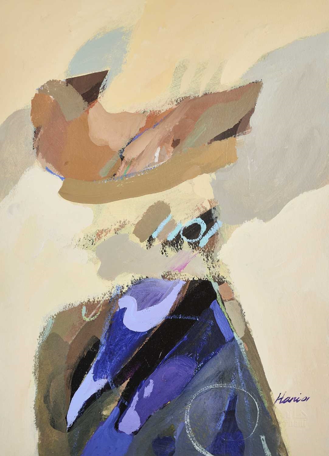 Artwork by Hani Muthir, UNTITLED (ABSTRACT COMPOSITION, Made of oil on paper