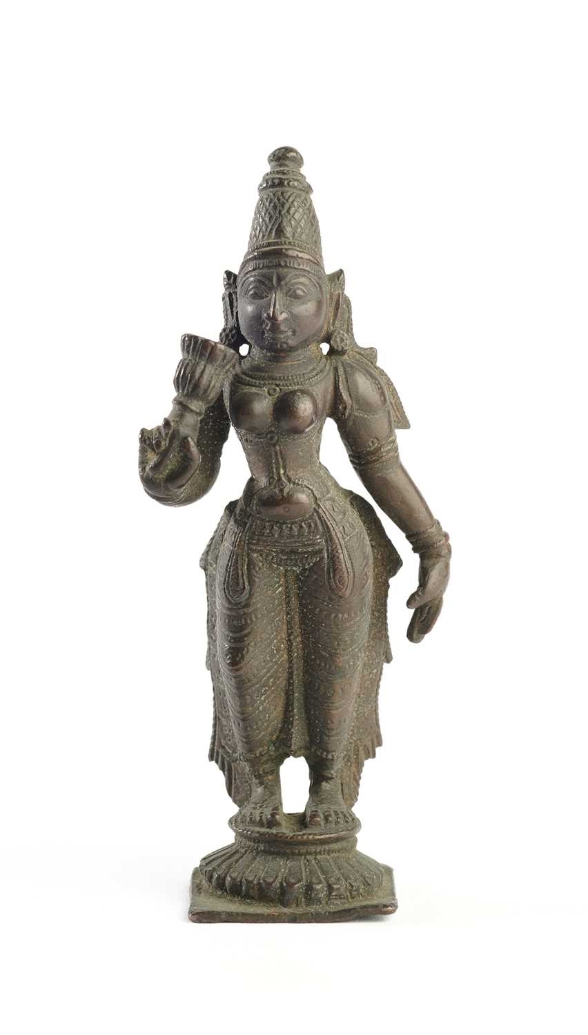 Indian School, 18th Century | A BRONZE FIGURE OF BHUDEVI, TAMIL NADU ...