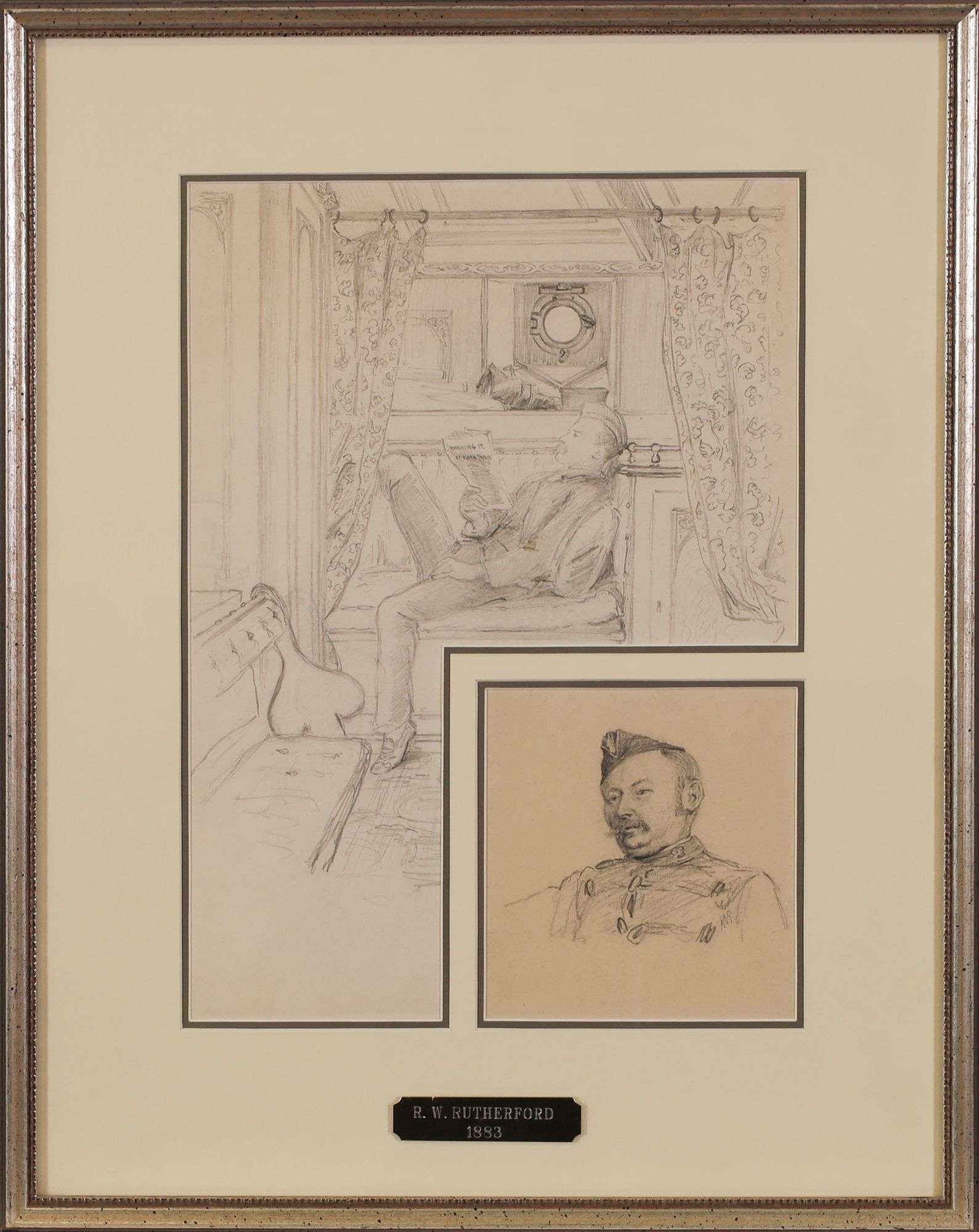 Robert William Rutherford | Self Portrait and Portrait of Major Short ...
