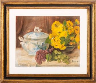 E. Arroyo Natureza-morta Óleo sobre tela Dim. aprox.: 32 - Eddie Arroyo