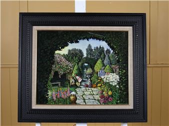 JONATHAN BARRY The Secret Garden Oil on canvas Signed and da - Jonathan Barry