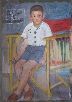Full length portrait of a boy - Constantin Karahalios
