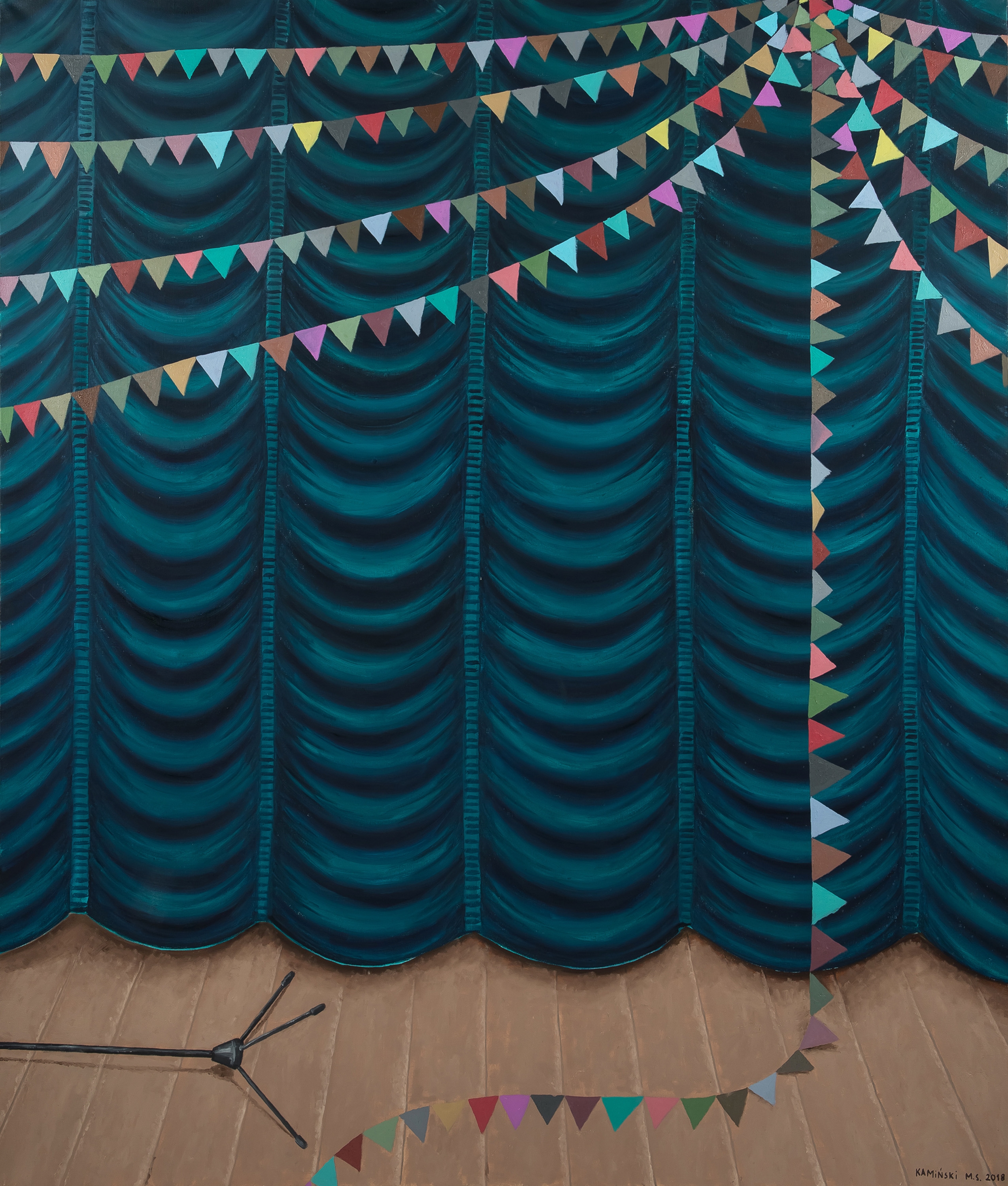 Artwork by Michal Kaminski, Bez tytułu, 2018, Made of oil on canvas