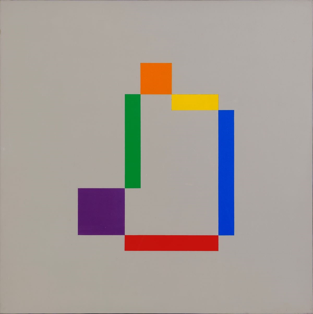 Artwork by Giulio Fain, Chromoplastic, 1983, Made of acrylics on canvas