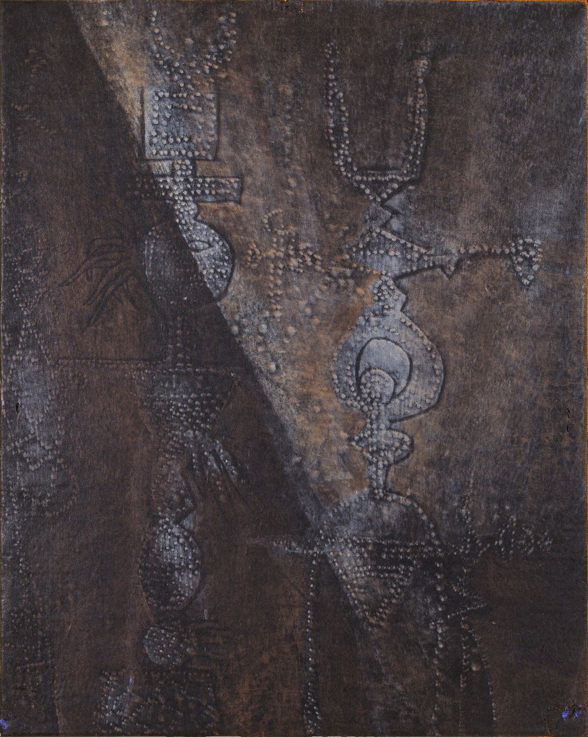 Artwork by Mirko Basaldella, untitled, Made of oil on canvas paper