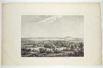 OISE. "Vue de la Ville de CLERMONT en Beauvaisis - Melle Riollet