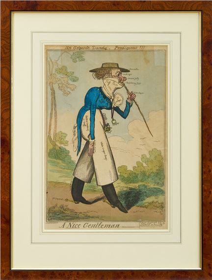 'A Nice Gentleman' by George Cruikshank, circa 1820