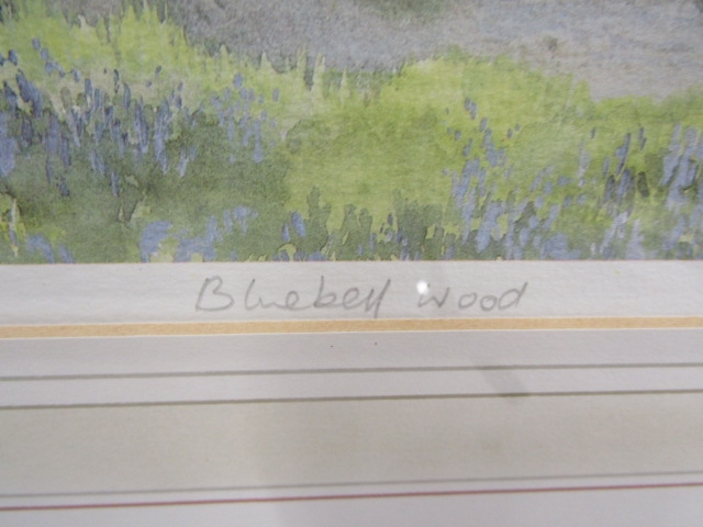 Artwork by Ashley Bryant, Bluebell Woods, Made of print