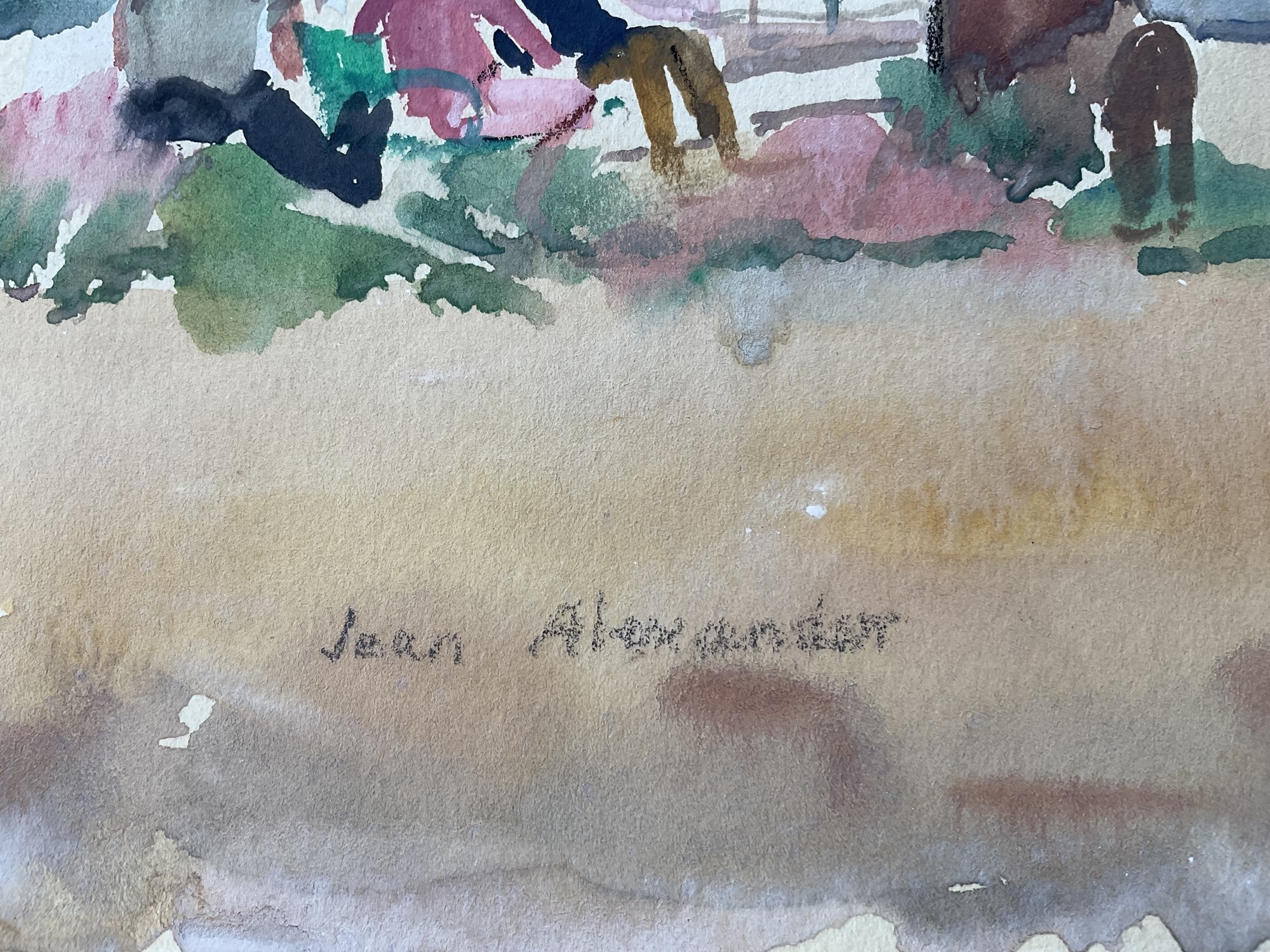 Artwork by Jean Dryden Alexander, 'Morning on the Shore, Made of watercolour