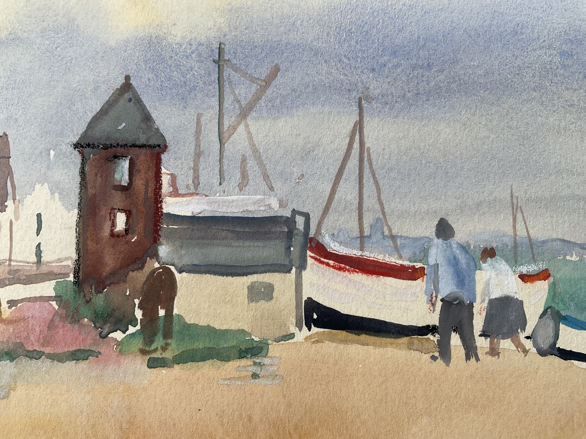 Artwork by Jean Dryden Alexander, 'Morning on the Shore, Made of watercolour