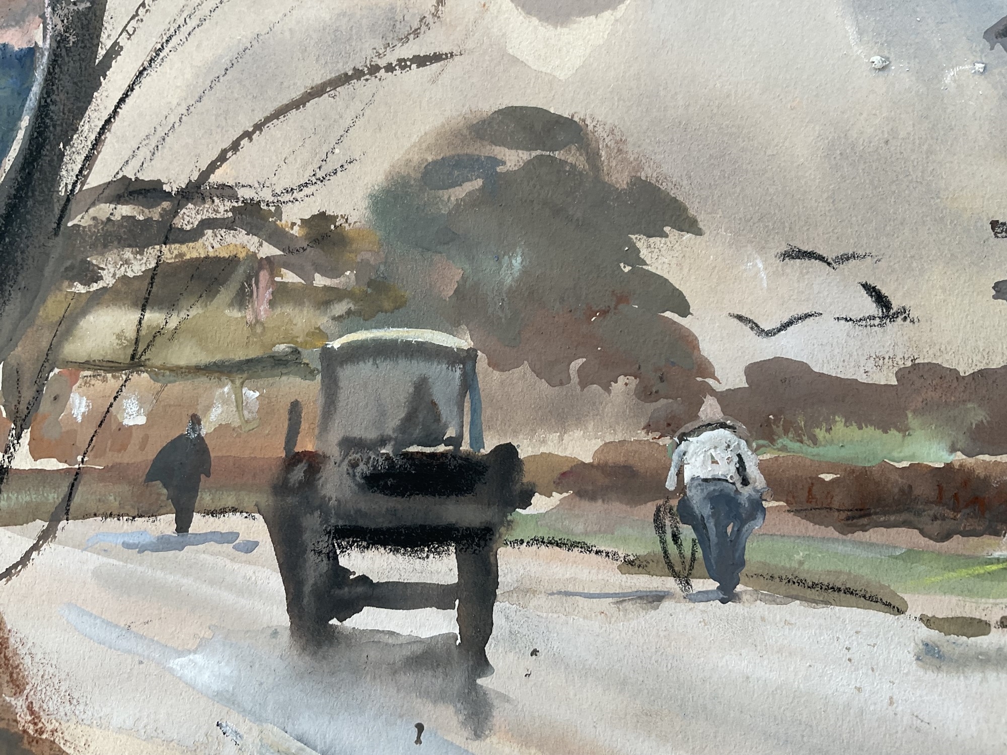 Artwork by Jean Dryden Alexander, 'Squally Weather, Made of watercolour
