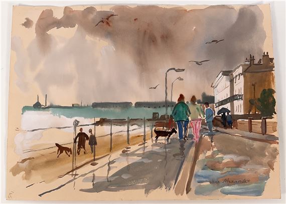 'Stormy weather by Jean Dryden Alexander, dated 1988