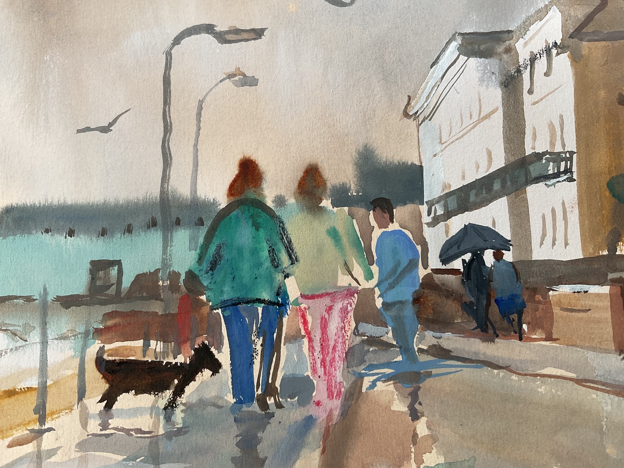 Artwork by Jean Dryden Alexander, 'Stormy weather, Made of watercolour