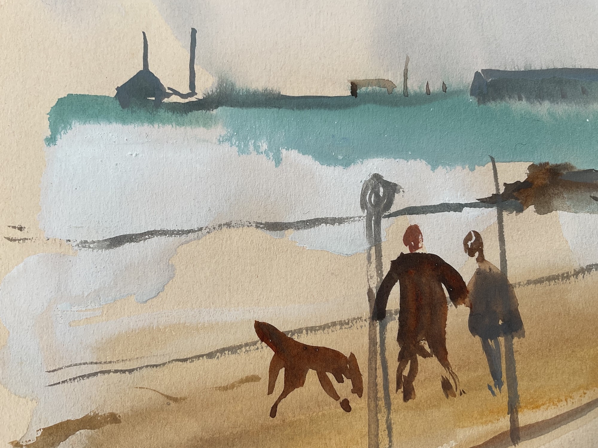 Artwork by Jean Dryden Alexander, 'Stormy weather, Made of watercolour