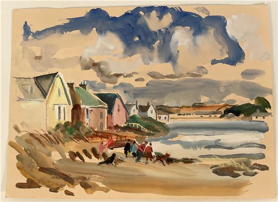 'Polzeath by Jean Dryden Alexander, dated 1989