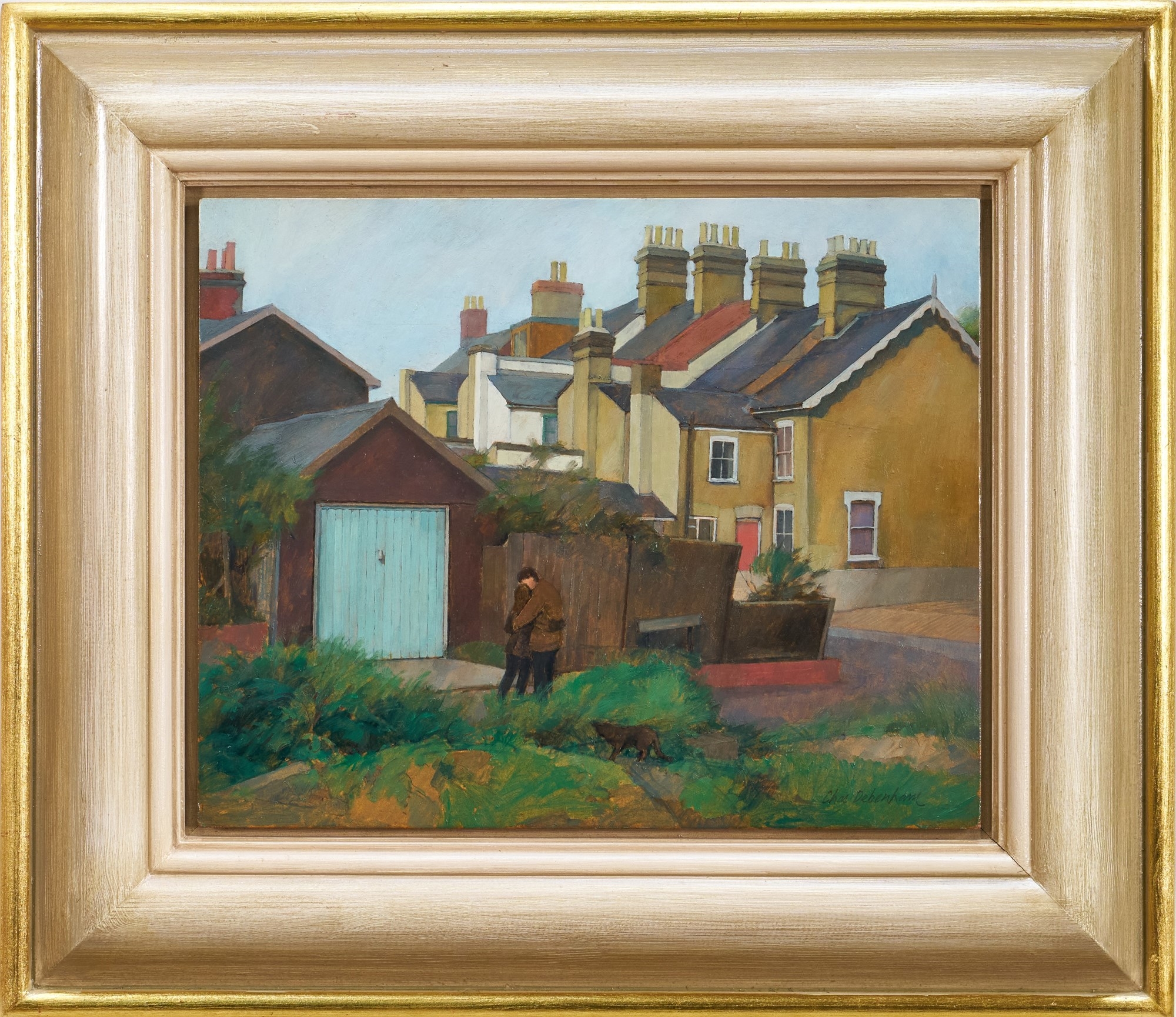 Artwork by Charles Debenham, Back Streets, Made of oil on board