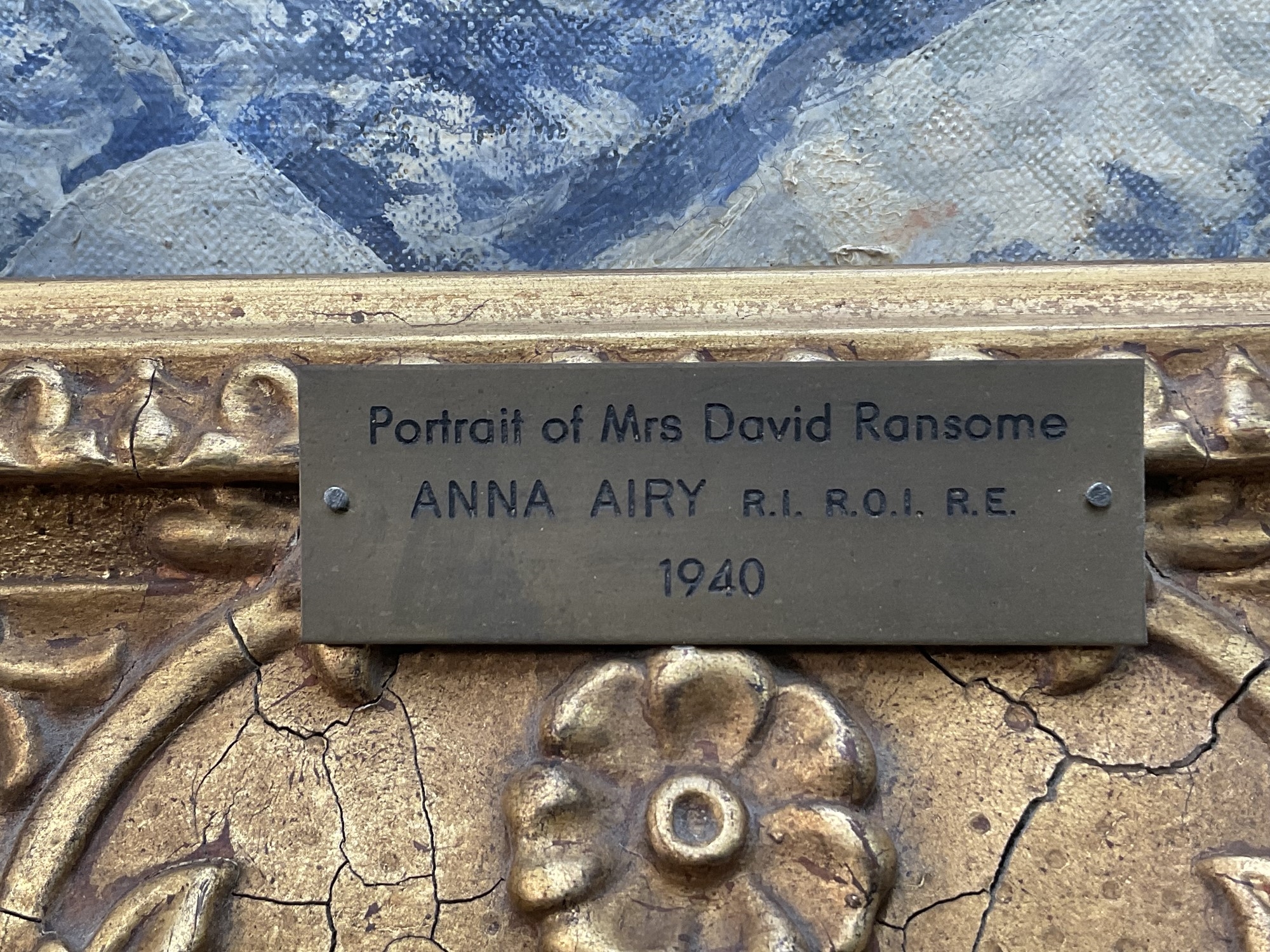 Artwork by Anna Airy, portrait of Mrs David Ransome, Made of oil on canvas