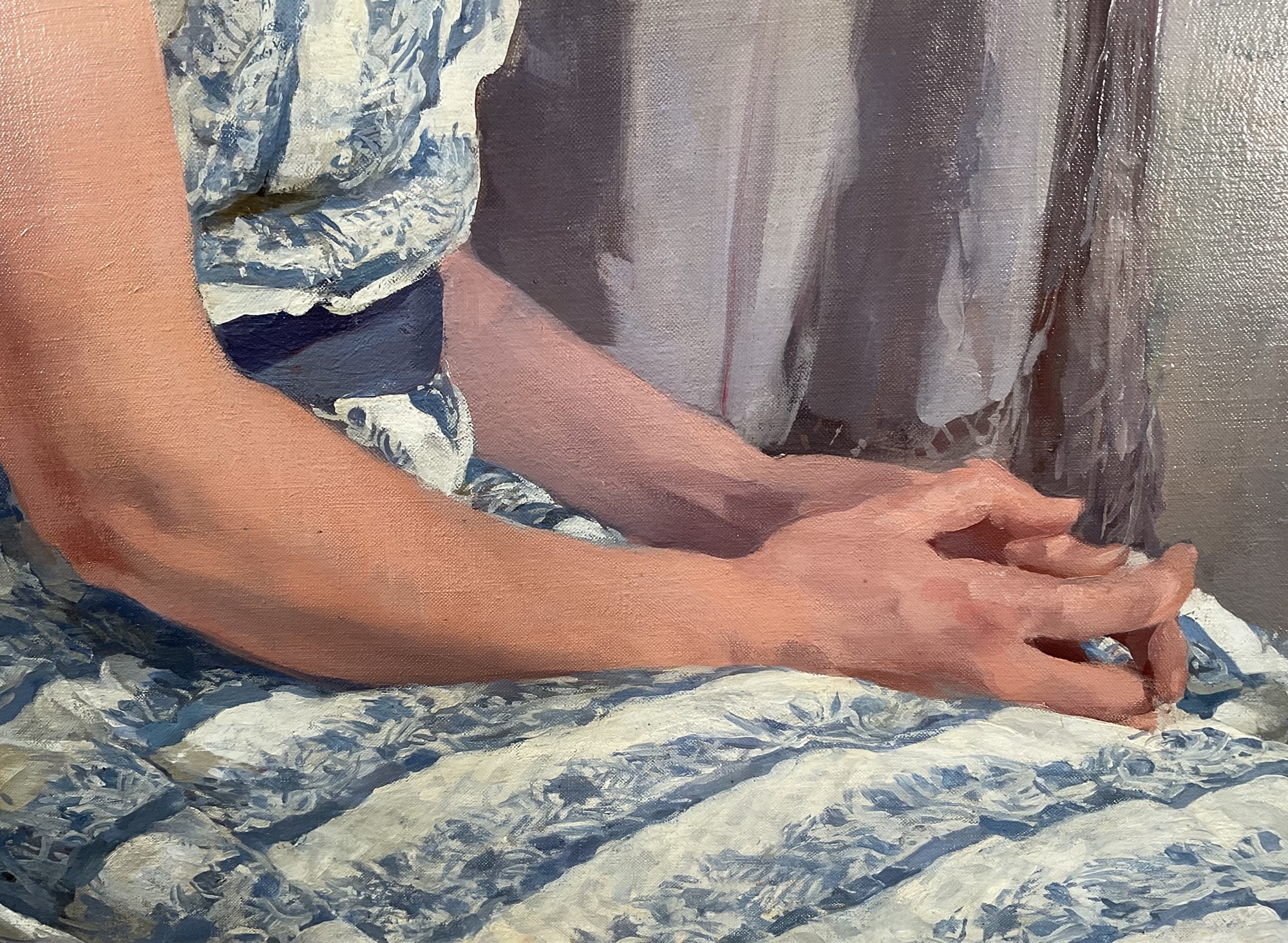 Artwork by Anna Airy, portrait of Mrs David Ransome, Made of oil on canvas