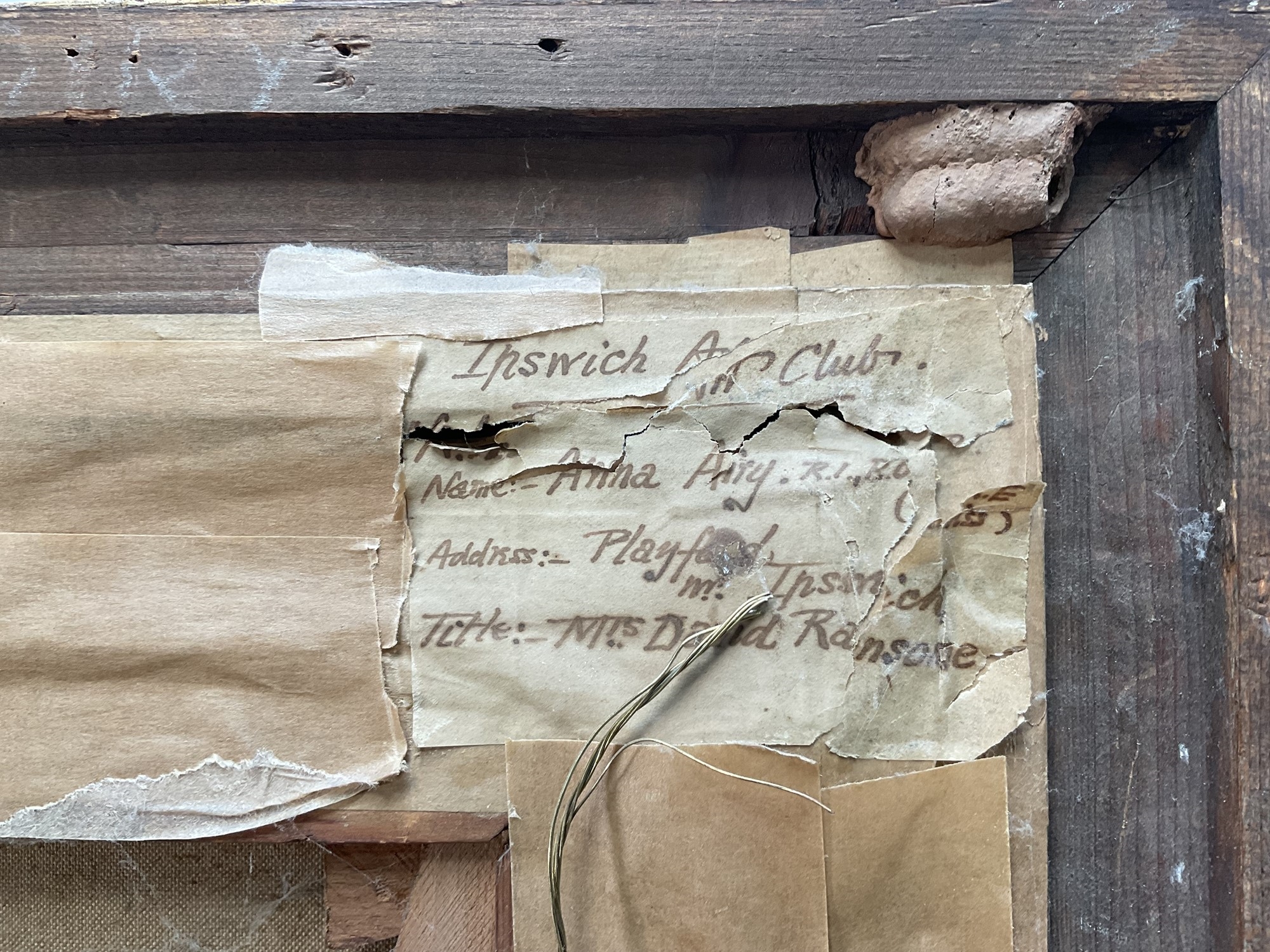 Artwork by Anna Airy, portrait of Mrs David Ransome, Made of oil on canvas