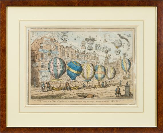 'A Scene in the Farce of "Lofty Projects"...' by George Cruikshank, 1825