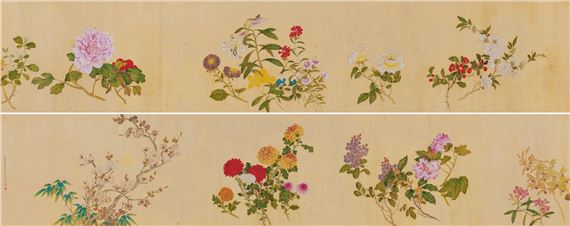 Flower Scroll by Ma Quan