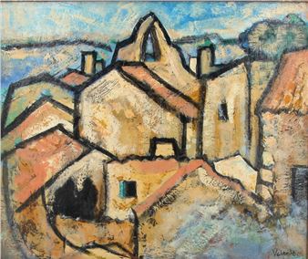 « Petit village du sud » - Valente