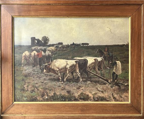 « Labourage sur les ruines d’Ostie » by Jules Didier