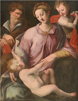 Holy Family with Child St. John the Baptist - Francesco Brini