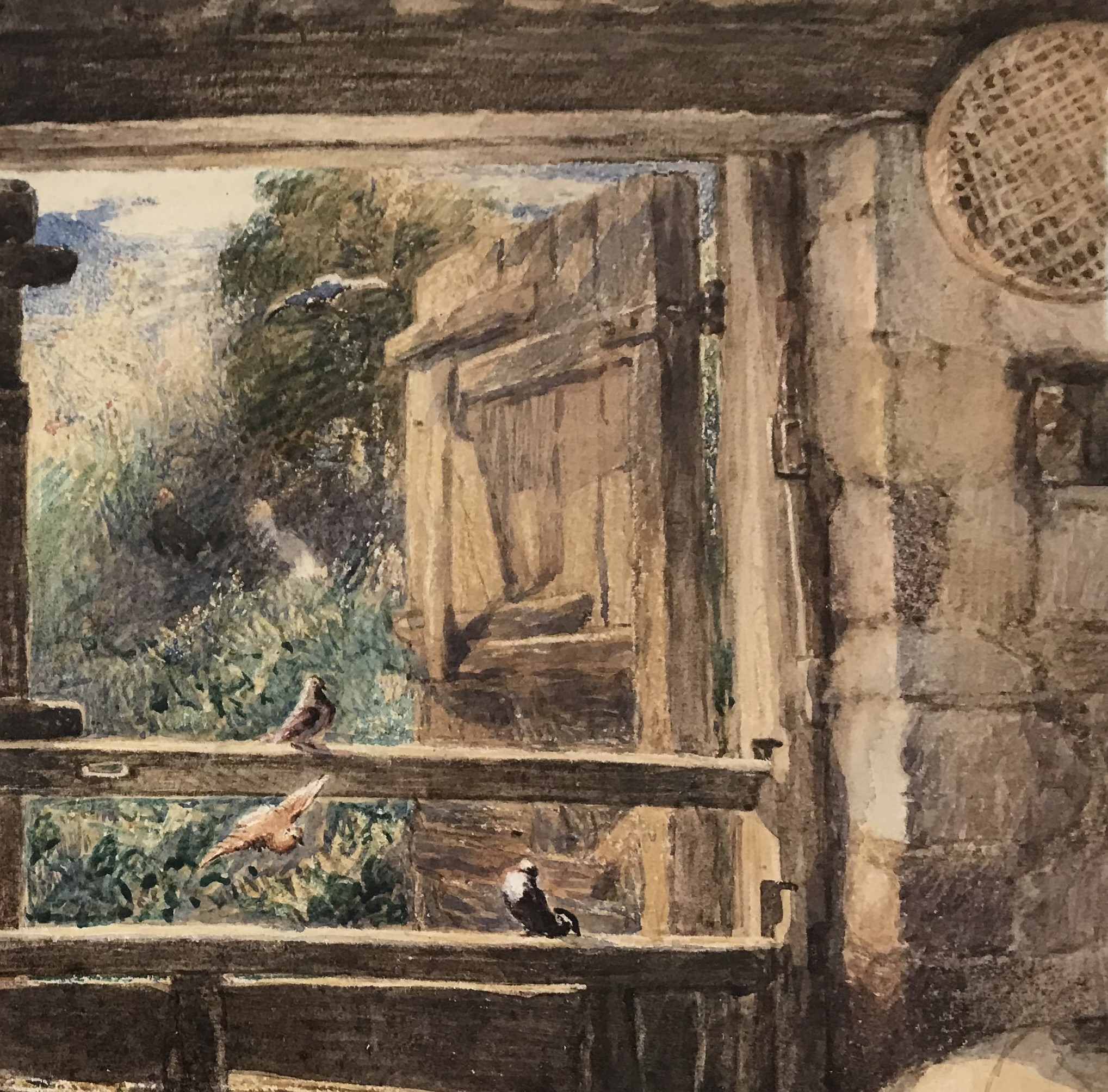 Harden Sidney Melville | Grainstore with rats and birds | MutualArt