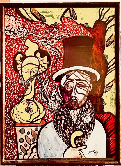 STANLEY LENCH, 80, FRAMED PRINT, APPROX 77 x 56cm - Stanley Lench