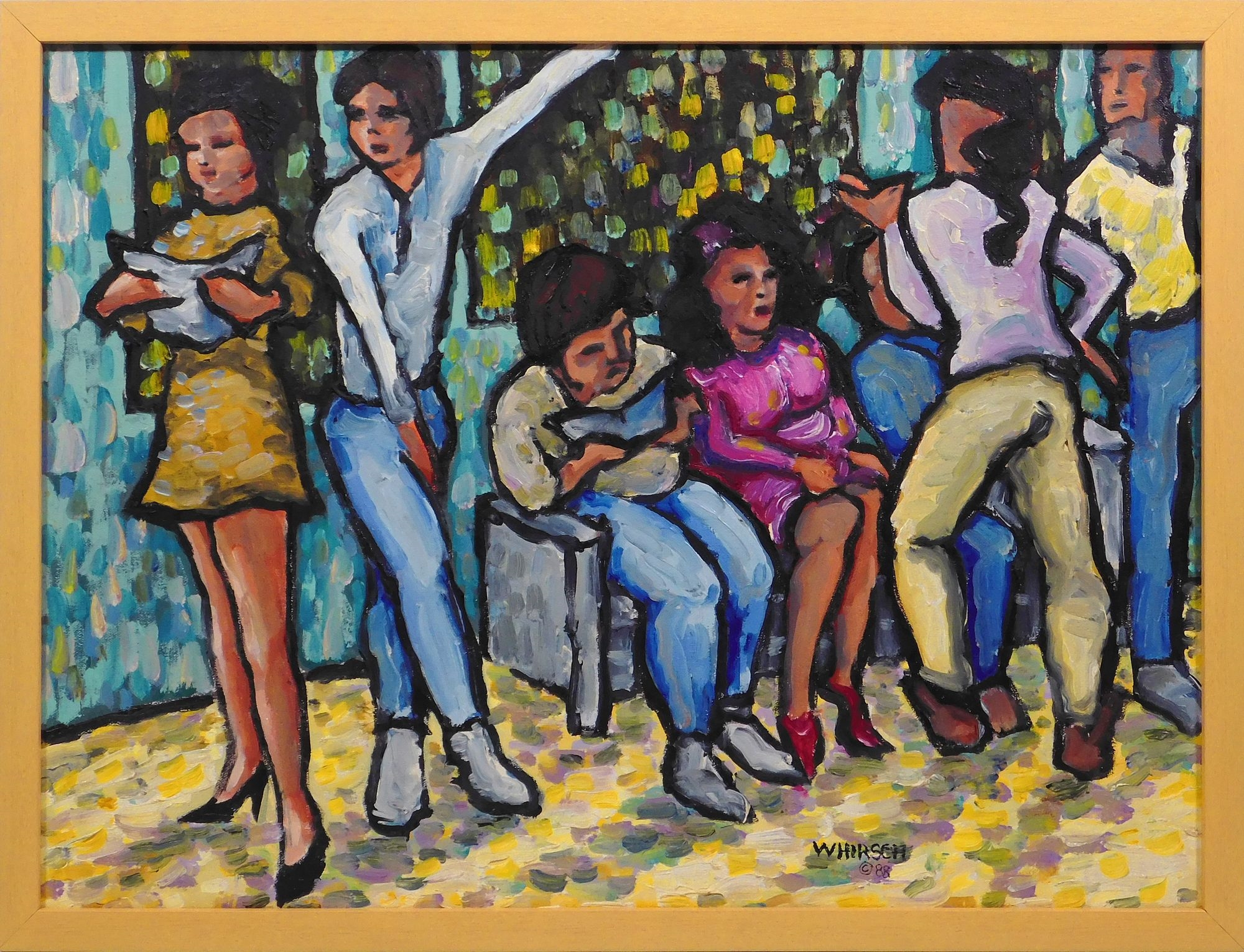 Artwork by W. Hirsch, Living Assembly, Made of Oil on canvas