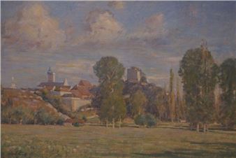 Vue de Morestel, Isère - Abel Gay