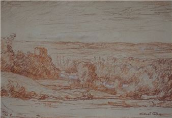 Ruins and country village - Abel Gay