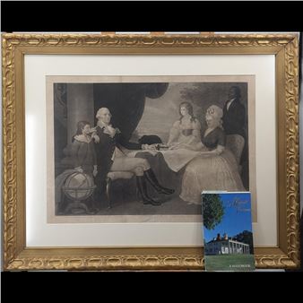 An Early 19th C Engraving Of The Washington Family - Edward Savage